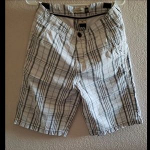 Anchor Blue white and gray plaid shorts size 30